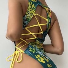 Load image into Gallery viewer, Cross Back One Piece Swimwear
