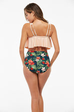 Load image into Gallery viewer, High Waist Cream top 2 Piece Tankini
