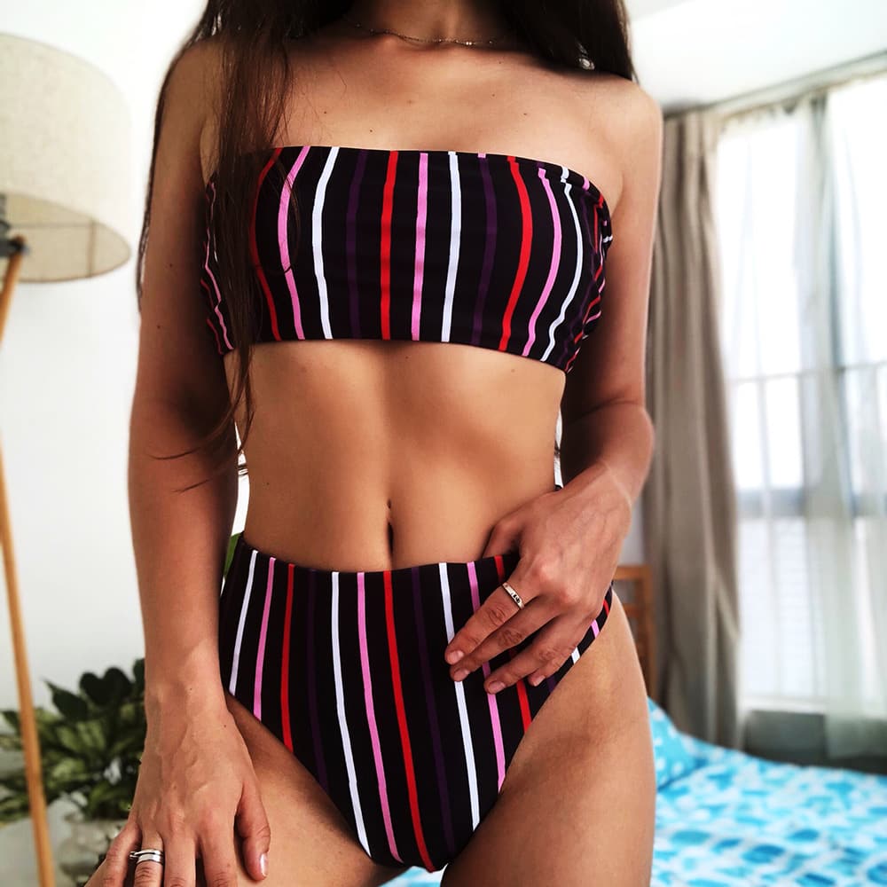 2 Piece Tube top swimwear