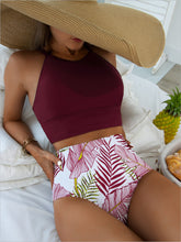 Load image into Gallery viewer, Magenta High waist 2 Piece Swimwear
